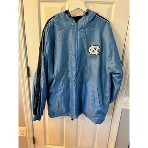 North Carolina Tar Heels Light Blue or Black Fleece Jacket sz XXL (flaw)